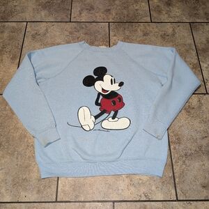 Mickey Mouse Early 80s Vintage Men's Med Ladies Lg Sweatshirt